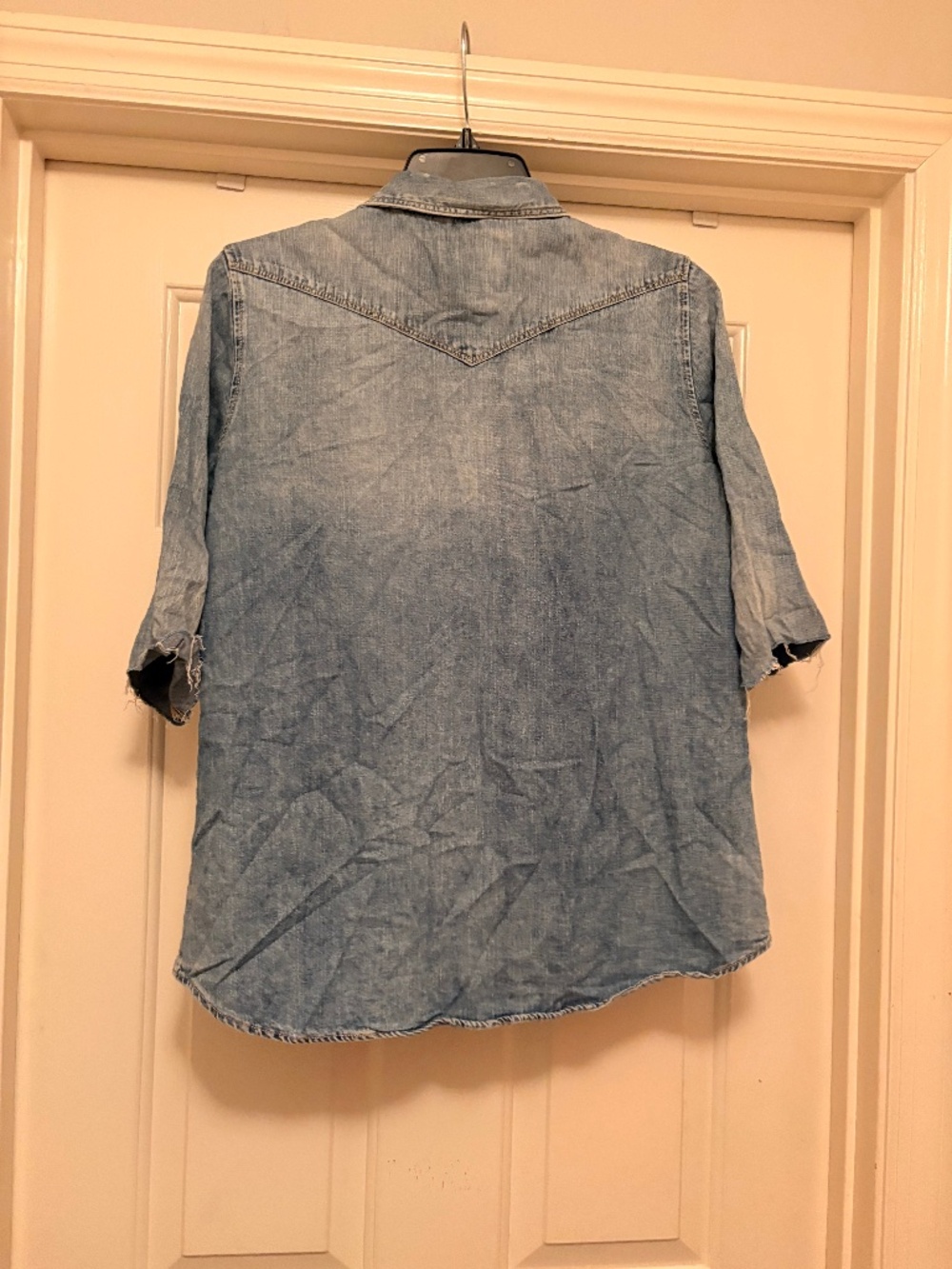 Zara denim western shirt